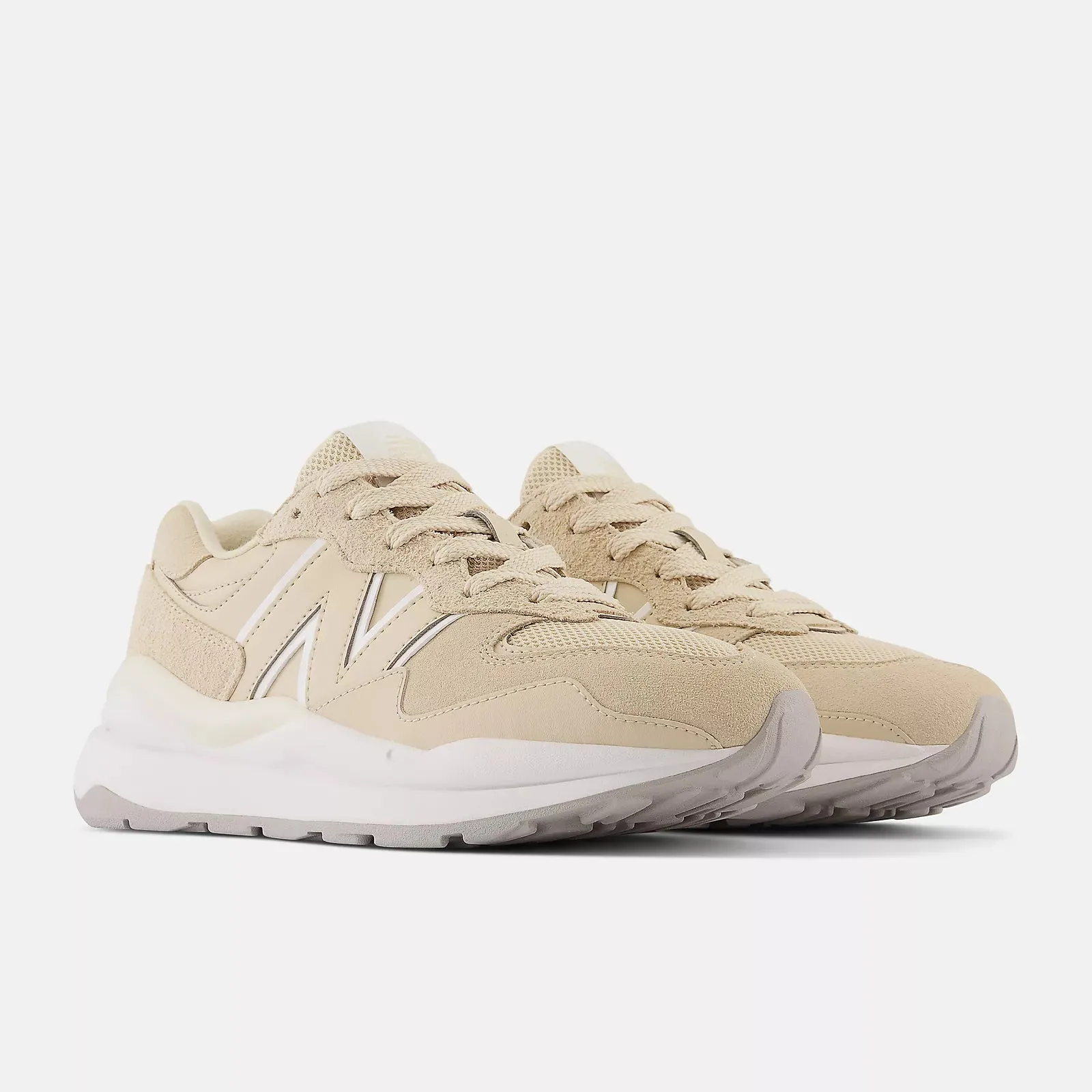 5740 - Sandstone with White cross - training ability formal - looking running shoes
