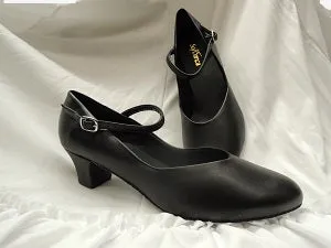Wet Land 1.5" Donna -- Instep Strap Ballroom Shoe -- Black