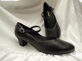 Wet Land 1.5" Donna -- Instep Strap Ballroom Shoe -- Black