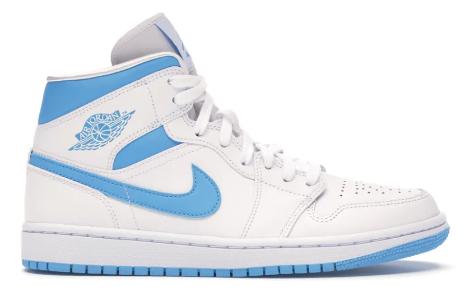 Fast pace Jordan 1 Mid UNC (WOMEN)