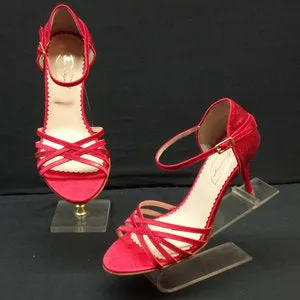 3.25" Sparkle -- Tango Shoe -- Red Glitter group walk