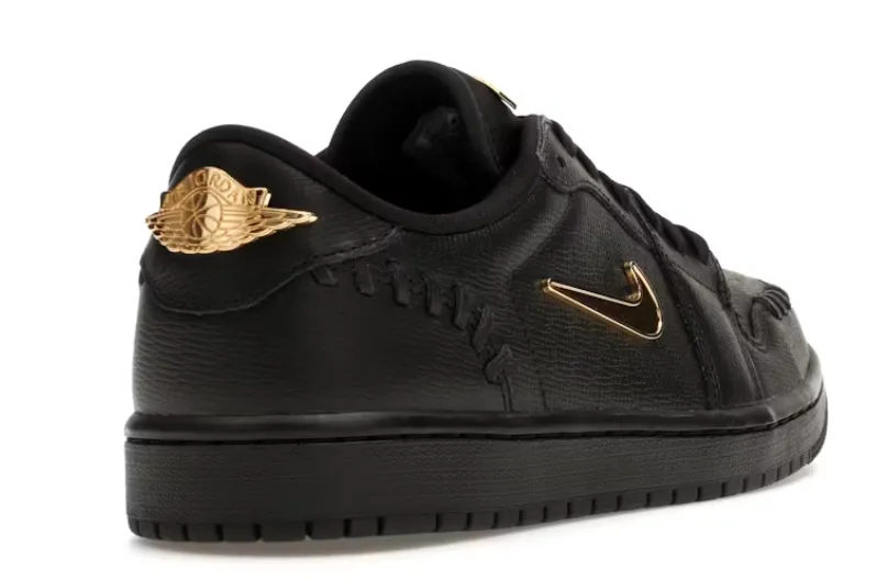 Jordan 1 Low Method of Make Black Metallic Gold (Women's) Ocean Walk