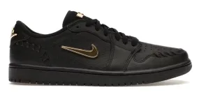 Jordan 1 Low Method of Make Black Metallic Gold (Women's) Arch support