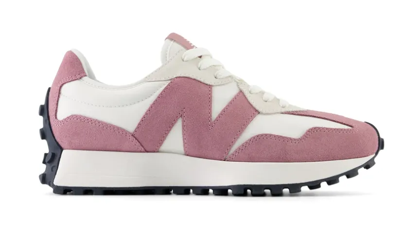 New Balance 327 V1 Lite White Pink Work Life Quick Dash