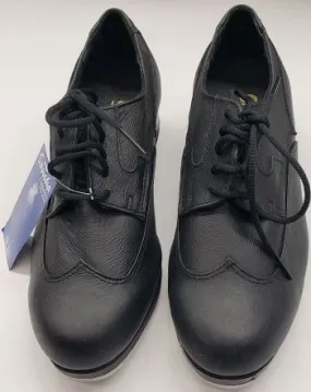 Wing-Tip -- Leather  Tap Shoe Oxford -- Black Stable New In