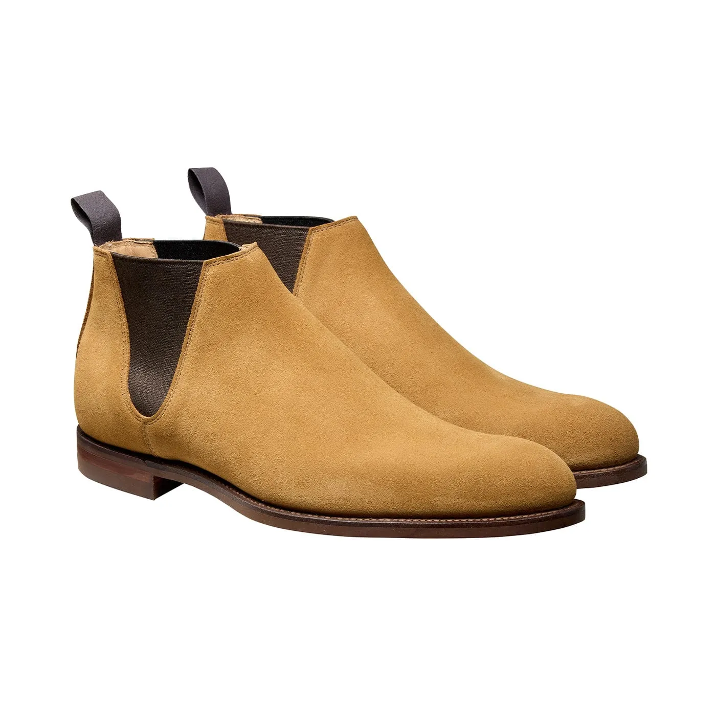 Elastic Ankle Cranton Camel Suede