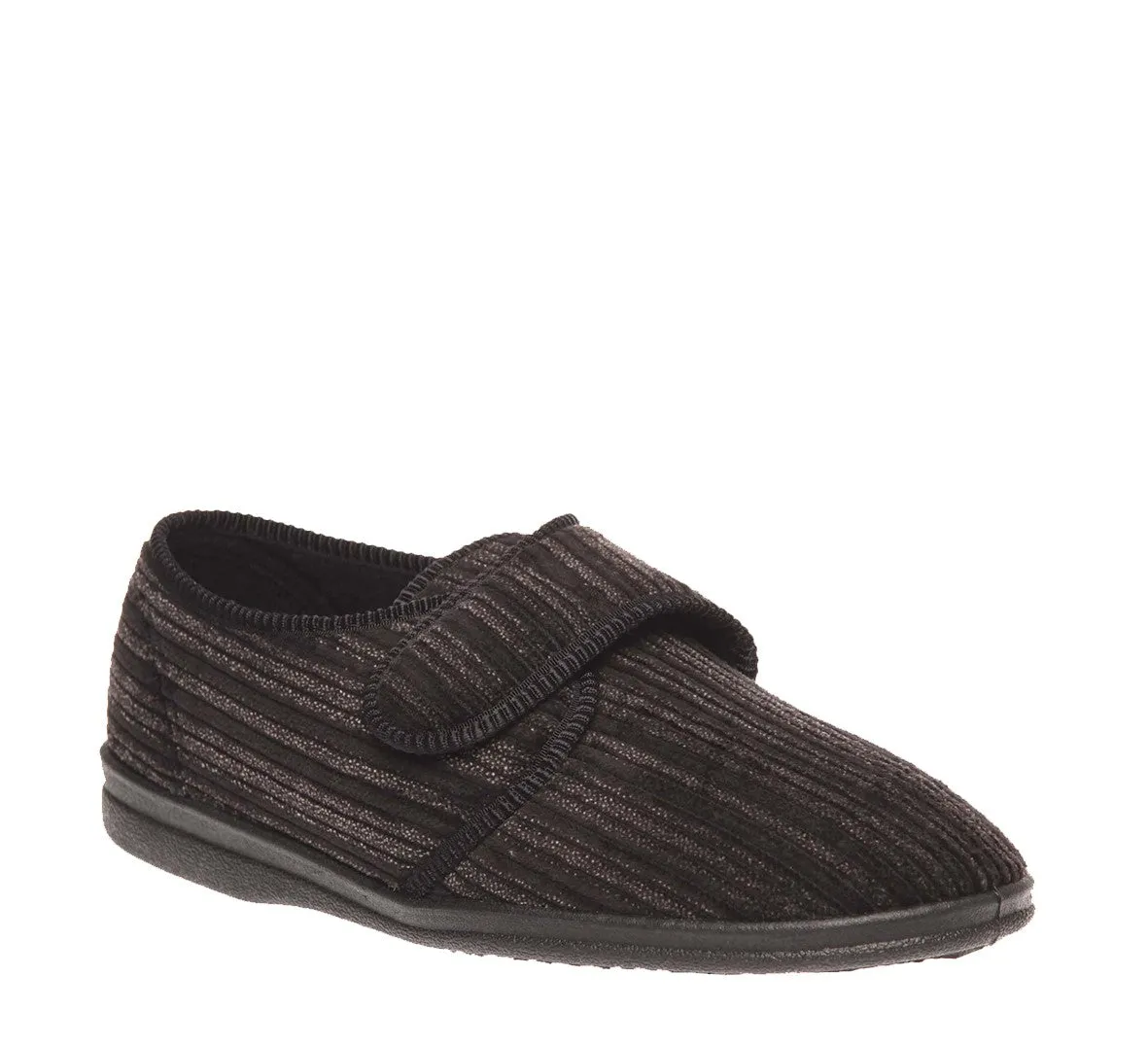 Thurston Velcro Slipper By Grosby TractionOutsole