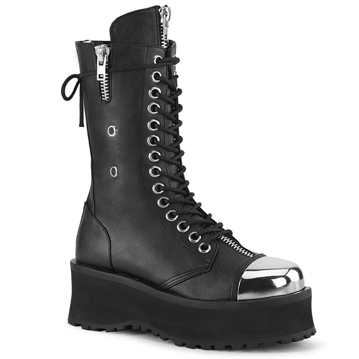 Day Wear GRAVEDIGGER-14 Black Vegan Leather