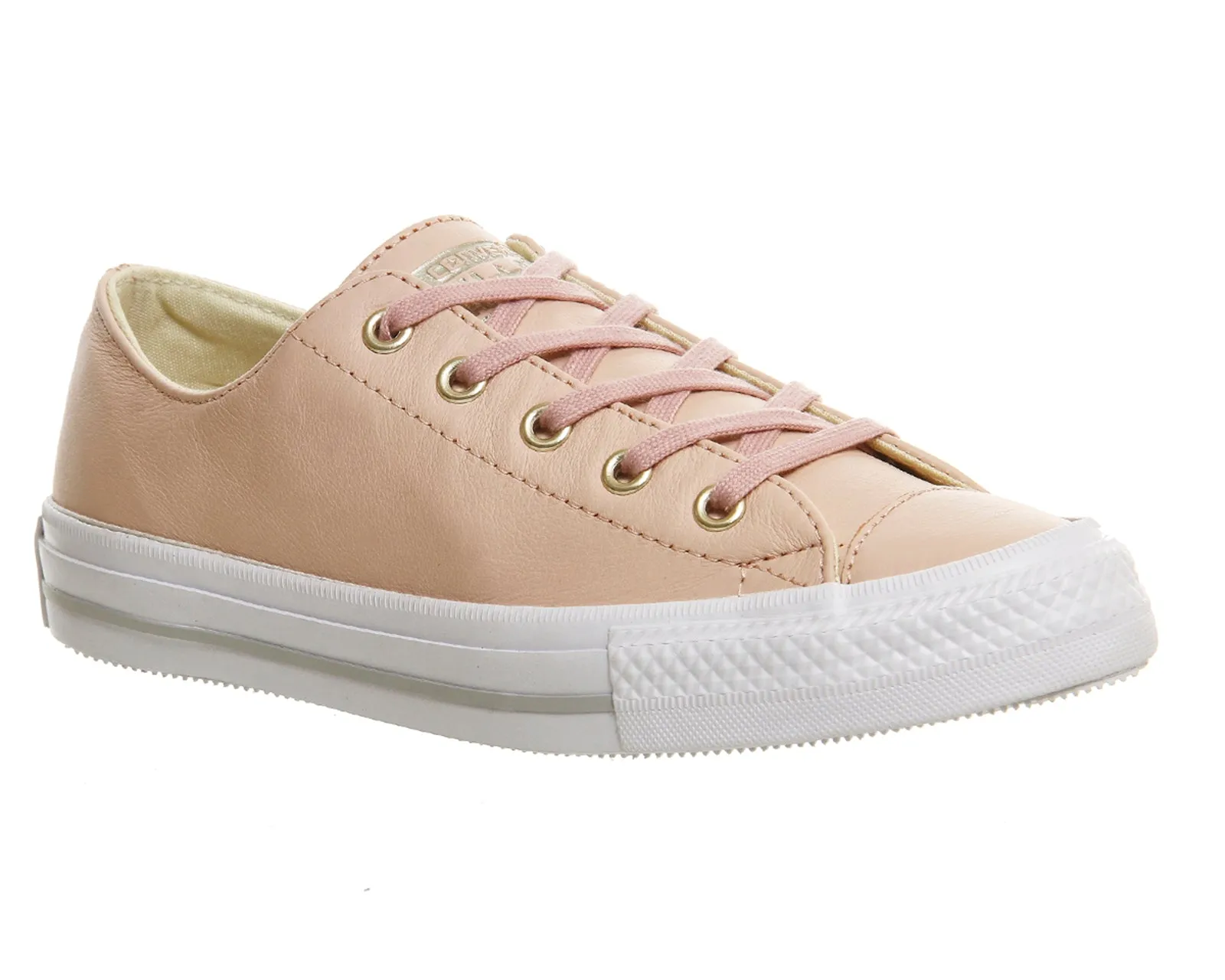 Converse Gemma Low Leather Evening Sand Gold (W) Reinforced Seams