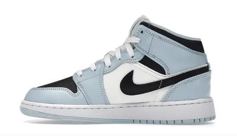 Jordan 1 Mid Ice Blue (GS) King Walk