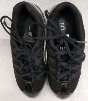 Lenny -- Split Sole Dancesneaker -- Black/Graphite High Quality Stable Step