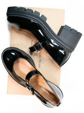 anti-odor High Top Track Sole Mary Janes