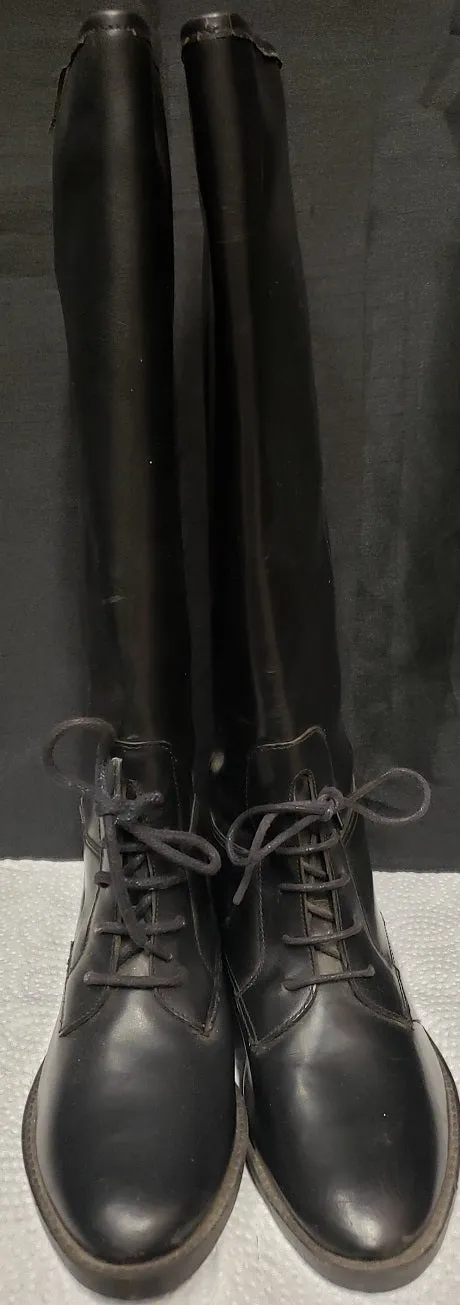 Detail Shade Rider -- Women's Leather Rider Boot -- Black