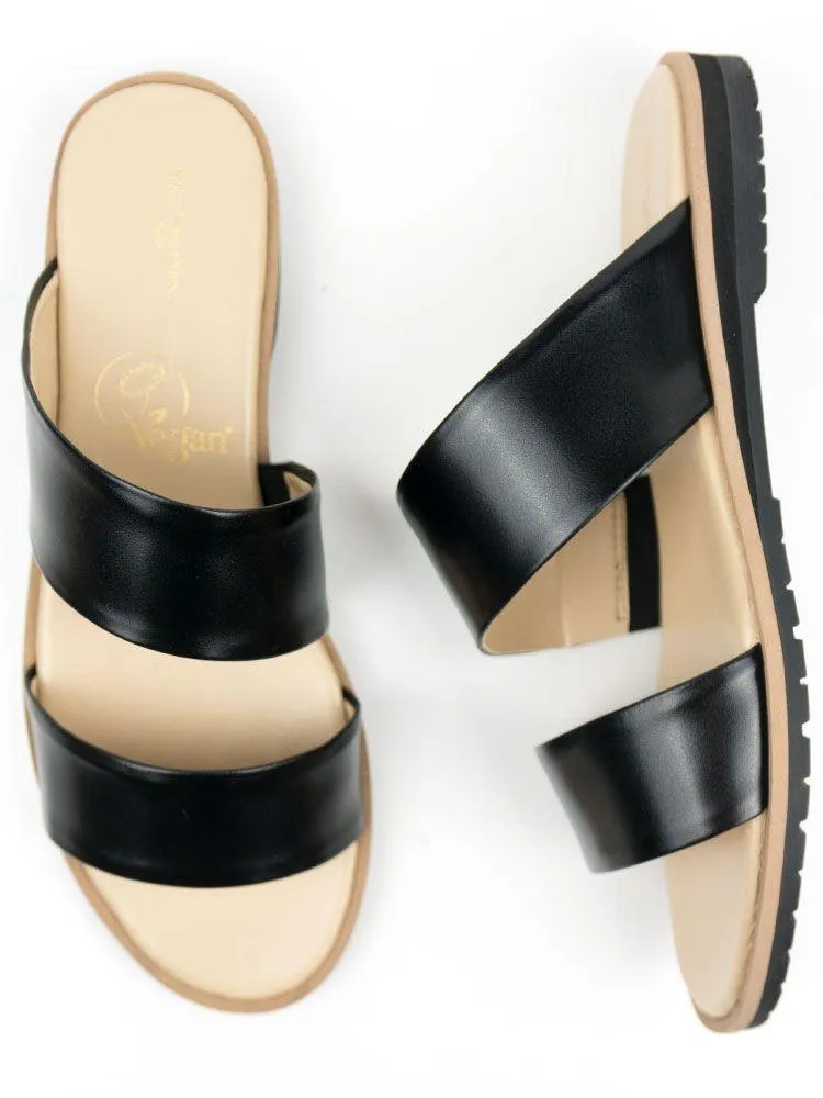 Breathable Lining Secure Step Two Strap Sandals