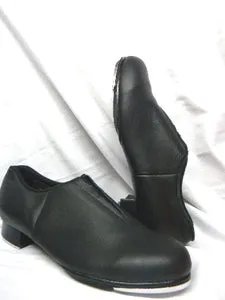 Chickie 2 Jr. -- Split Sole Tap Slip-on -- Black Low Arch