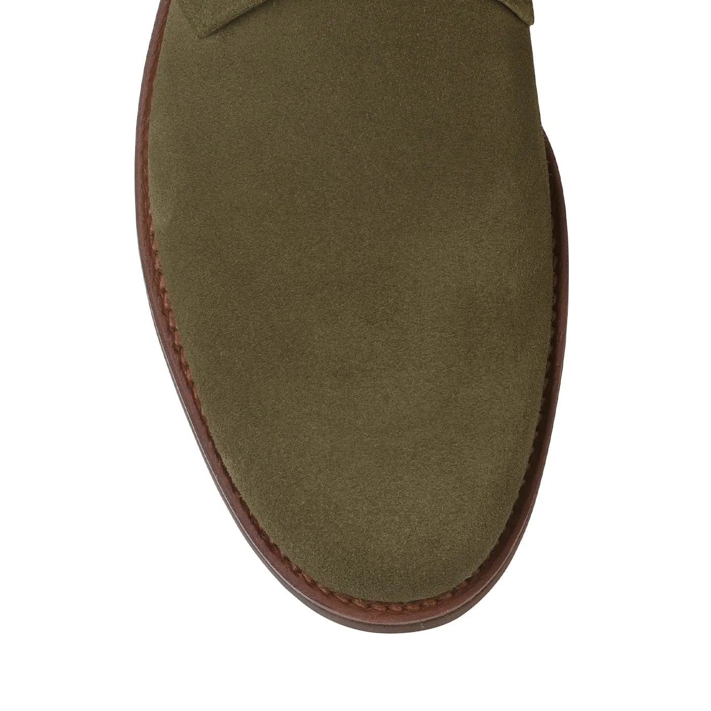 Chukka 4 Olive Reverse Butt Suede Hiking Trail