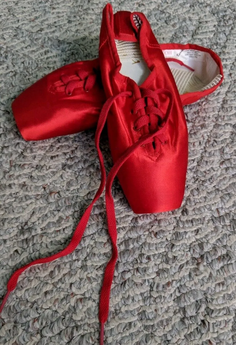 Quick Drying Travel Enthusiasts Futura -- Pointe Shoe -- Red Satin