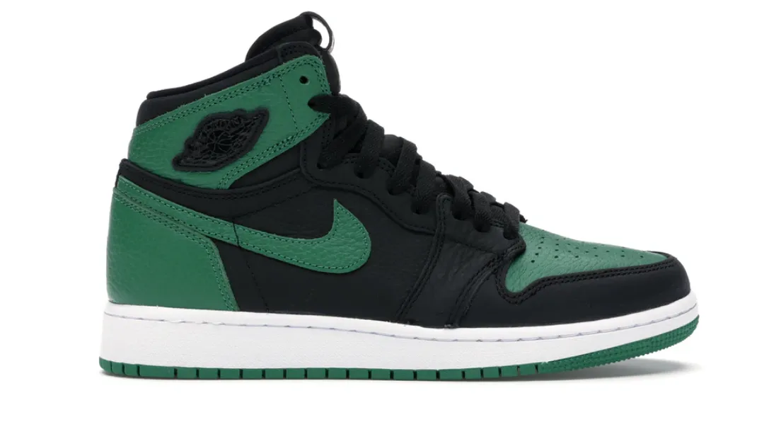 Feather Light Long Distance Jordan 1 Retro High Pine Green Black (GS)