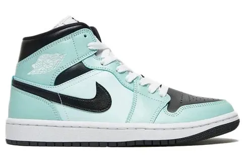 Velvet Soft Match All Jordan 1 Mid Aqua Blue Tint (W)