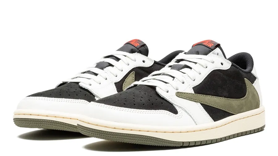 Jordan 1 Retro Low OG SP Travis Scott Olive (Unisex) Slip Resistant