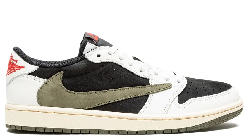 Hill Walk Soft Cushioning Jordan 1 Retro Low OG SP Travis Scott Olive (Unisex)