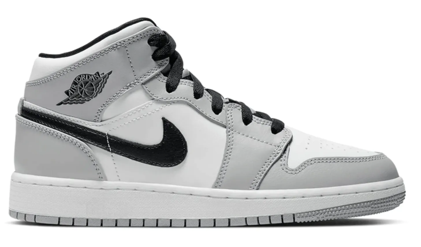 Ergonomic Design Shock Resistant Jordan 1 Mid Light Smoke Grey (GS)