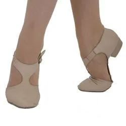 .75" Pedini -- Split Sole Teaching Shoe -- Tan Clean White quick dry