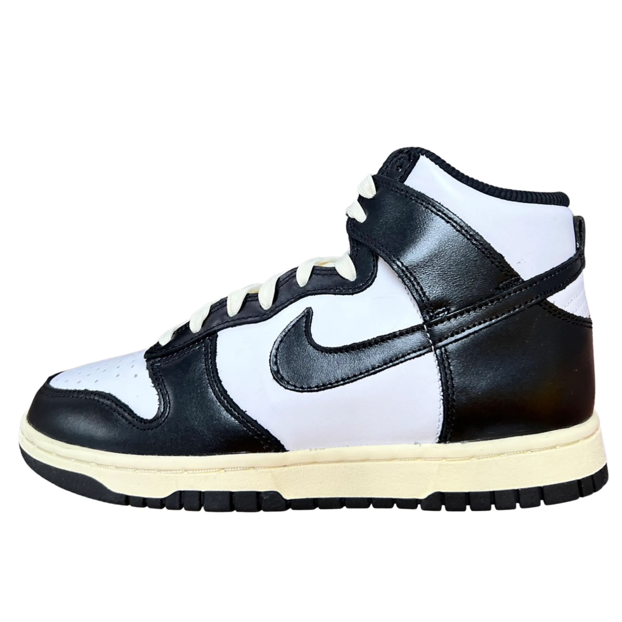 WMNS Nike Dunk High Vintage Black Slip Safe Shiny Tone