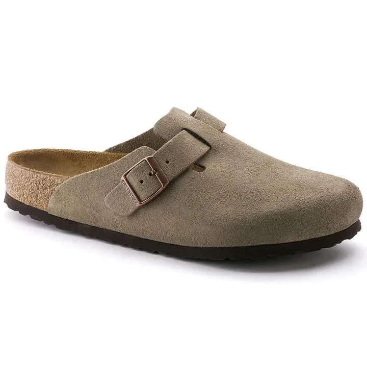 Women's Boston Clog - Suede Leather Power Grip Free Pace