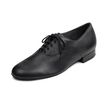 Firm Lock Comfort Wedge Xavier -- Men's Standard Ballroom Oxford -- Black