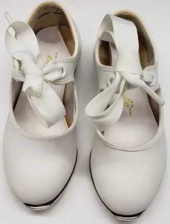 Yazmine V Jr. -- Toddler's Economy Tap Oxford -- White Garden Walk